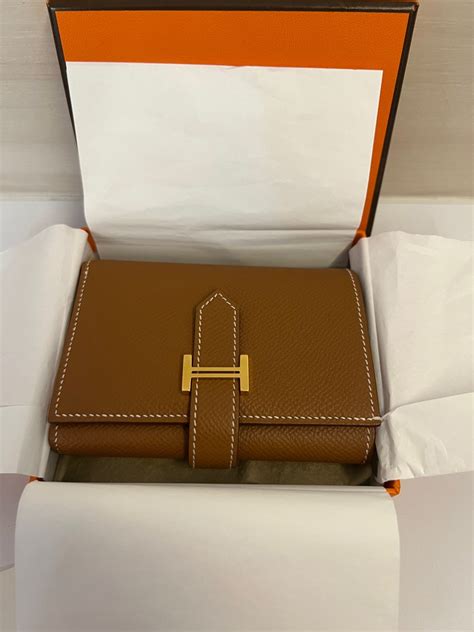 béarn hermes|Hermes bearn trifold compact wallet.